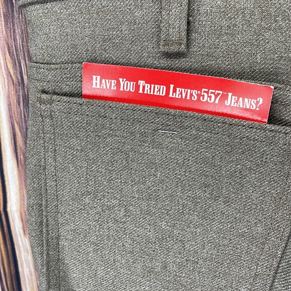 ⭐️NWT Vtg Levi’s Saddleman dress boot jeans SZ 34X30. Made in USA Tan color - Picture 3 of 10